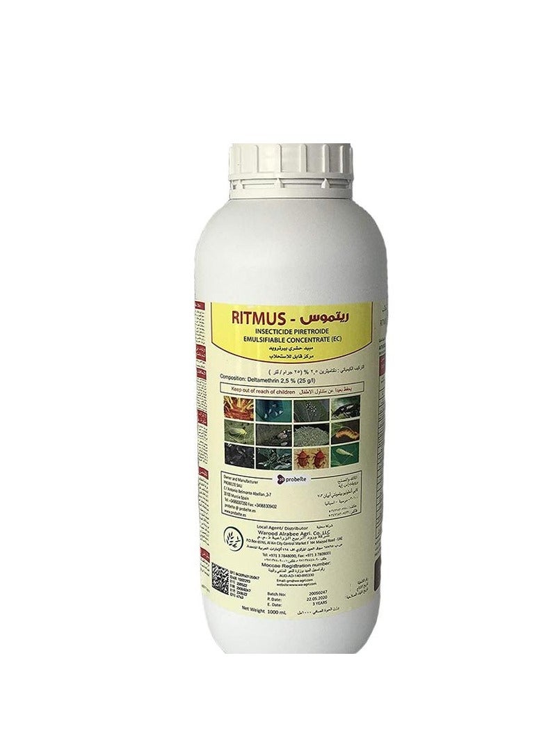 Generic Ritmus Insecticide Pyrethroid Pesticide is a Highly Effective Pest Control Solution Designed for Both Indoor and Outdoor Plants This 1 Liter Formulation Utilizes Pyrethroid Technology to Provide Quick Knockdown and Long Lasting Protection Against a Wide Variety of Plant Damaging Insects.  - Image 2
