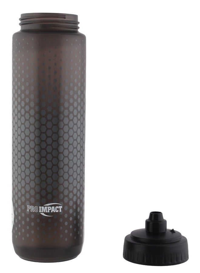 Pro Impact 28 Oz Squeeze Bottles Sports Water Bottle - Multipurpose Reusable Water Bottle for Training, Gym - Wide Mouth Squirt Bottles for Liquids - Soft Squeeze Gym Water Bottle Fast Flow - Black - Image 3
