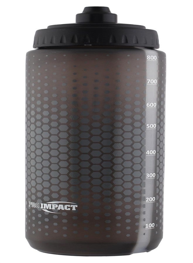 Pro Impact 28 Oz Squeeze Bottles Sports Water Bottle - Multipurpose Reusable Water Bottle for Training, Gym - Wide Mouth Squirt Bottles for Liquids - Soft Squeeze Gym Water Bottle Fast Flow - Black - Image 2