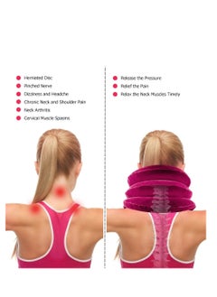 Generic Inflatable Collar Collar Sieve Cervical Vertebrae Air Tube Lighting Neck Care PVC Shoulders Neck Support Pillow  - Image 2
