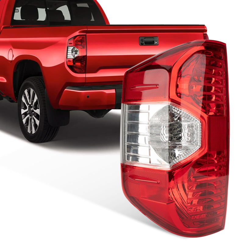 Autoverve Tail Light Assembly Fit For Toyota Tundra 2014 2015 2016 2017 2018 2019 2020 2021 Rear Left Driver Back Up Side Lens Housing Taillight Cover Replaces 81550-0C101 TO2800193(Lamp Included) - Image 1