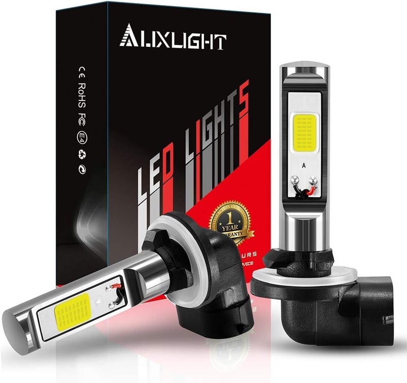 AUXLIGHT 881 889 886 894 862 896 898 LED Fog Light Bulbs 6000K Xenon White, Super Bright High Power COB Chips LED Fog Daytime Running Lights DRL Bulbs Replacement for Cars, Trucks (Pack of 2) - Image 1
