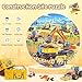 DIGOBAY Floor Puzzles for Kids Ages 46 Large 70 Piece Construction Puzzles for Kids Ages 68 with Excavator Bulldozer Forklift Dumper Truck Building Site Educational Toy Gifts for Boys Girls Children - Image 4