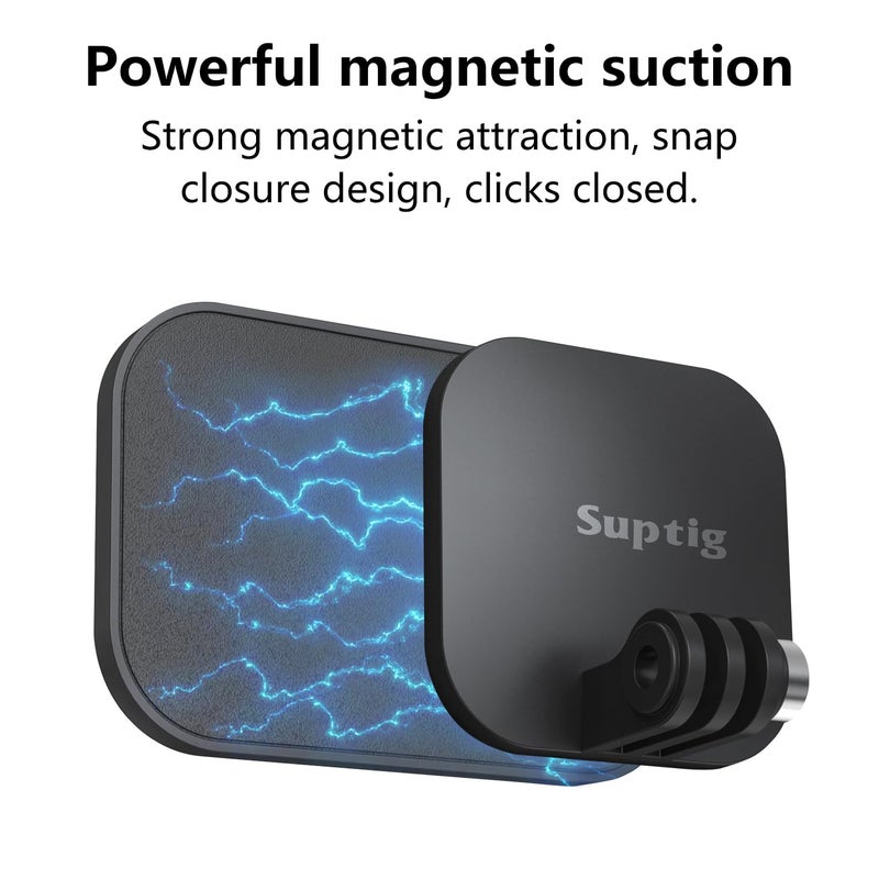 Suptig Magnetic Mount, Chest Mount for Gopro Hero 13, Hero 12/11/10/9/8/7,Gopro Max2, DJI Osmo Action 5/4/3, Akaso, Insta 360 Action Camera. - Image 5