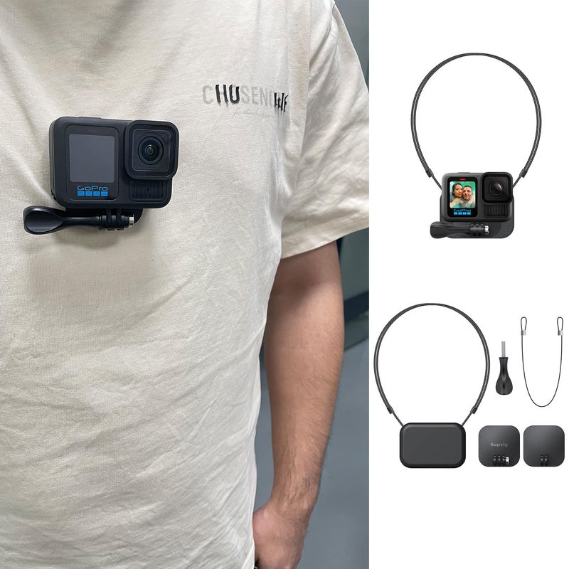 Suptig Magnetic Mount, Chest Mount for Gopro Hero 13, Hero 12/11/10/9/8/7,Gopro Max2, DJI Osmo Action 5/4/3, Akaso, Insta 360 Action Camera. - Image 1