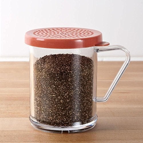THW® Polycarbonate Shaker Dredger with Medium Ground Lid - Image 2