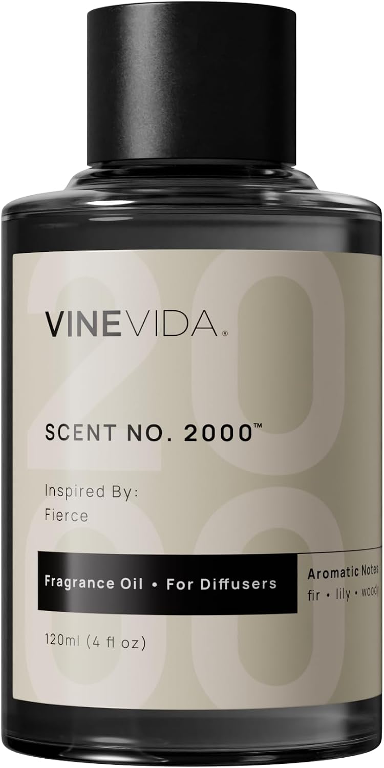VINEVIDA [4 Fl Oz] Scent NO. 2000 Fragrance Oil for Cold Air Diffusers, Aromatic Notes of Fir Lily Woodsy, Essential Oils for Diffuser Oil Refill & Air Freshener Room Spray - Image 1