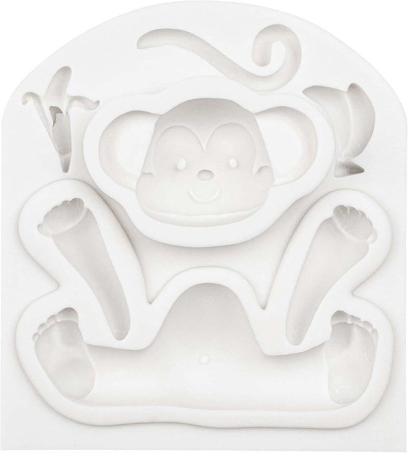 FUNSHOWCASE Monkey Fondant Silicone Mold for Baby Shower, Birthday, Sugarcraft Cake Decoration, Chocolate, Cupcake Topper - Image 4