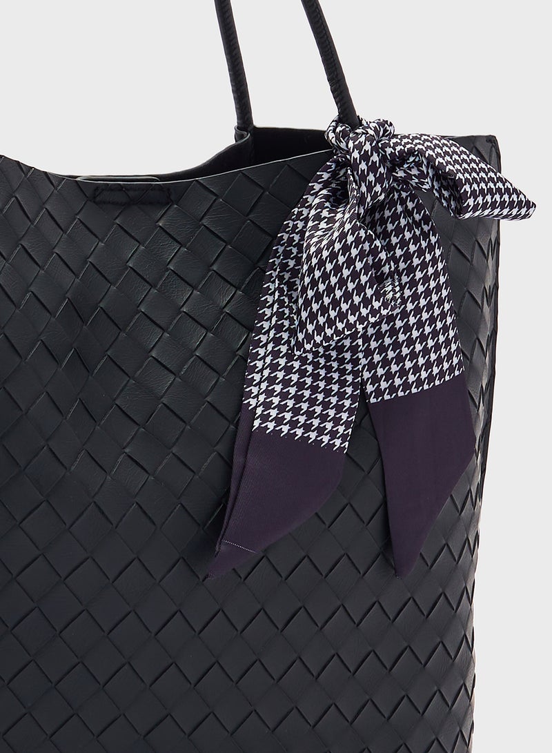 ايلا حقيبة يد منسوجة مع حقيبة صغيرة - Image 4