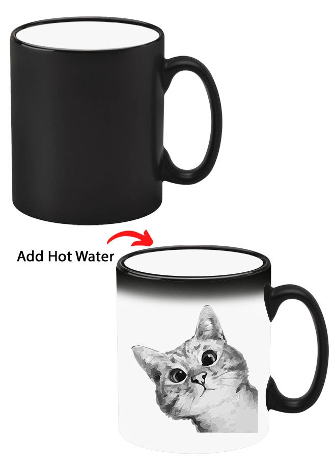 Theodor Colour Changing Heat Sensitive Magic Mug - Add Hot Tea or Coffee Cat Peep For Home Office Gift Kids Men Women  - Image 1