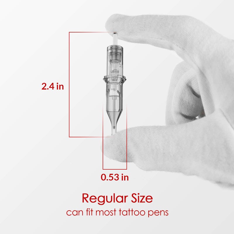 Wormhole Tattoo Needles 20Pcs 5M1 Disposable Tattoo Cartridge Needles Stack Magnum for Tattoo Gun Cartridge Machine Permanent Makeup (1005M1) - Image 5