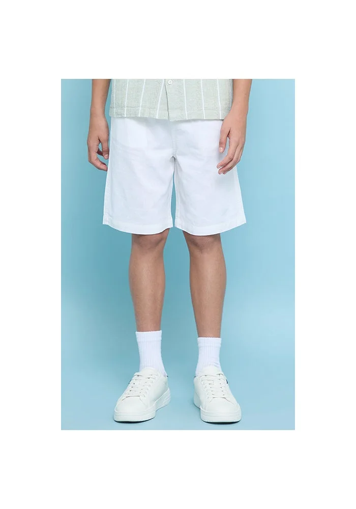 R&b Solid Shorts with Drawstring Waist