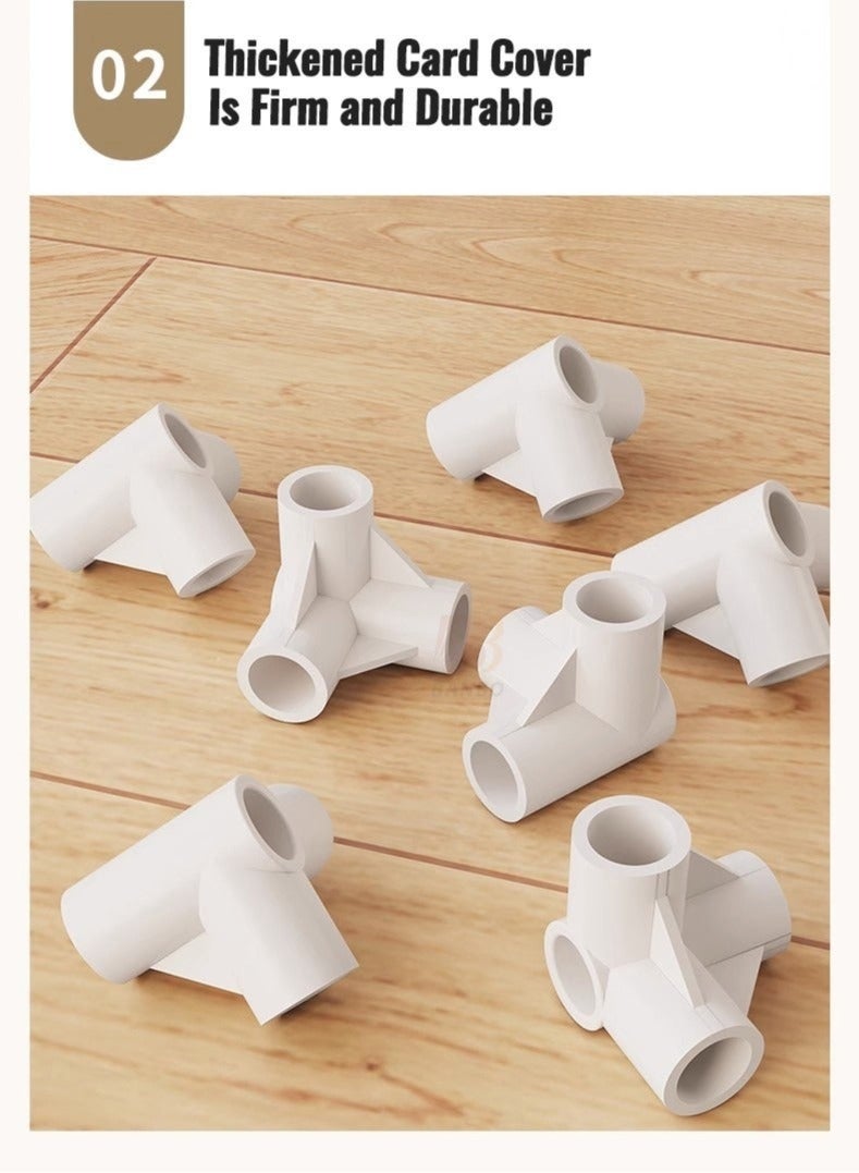 والالا 6 طبقات خزانة مقاومة للغبار للملابس، خزائن جانبية، تخزين غرفة النوم المنزلية مع غطاء الباب، خزانة تخزين بسيطة التجميع، خزانة ملابس معلقة، خزانة غرفة الإيجار - Image 3