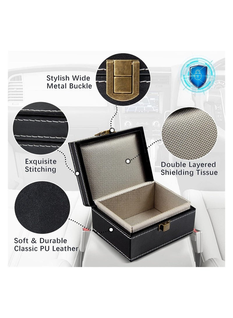 Excefore Car Key Signal Blocker Box with 1 Ps Faraday Pouch Faraday Box for Car Keys RFID Blocking Case Keyless Entry Car Security Key Protector Signal Blocker - Image 5