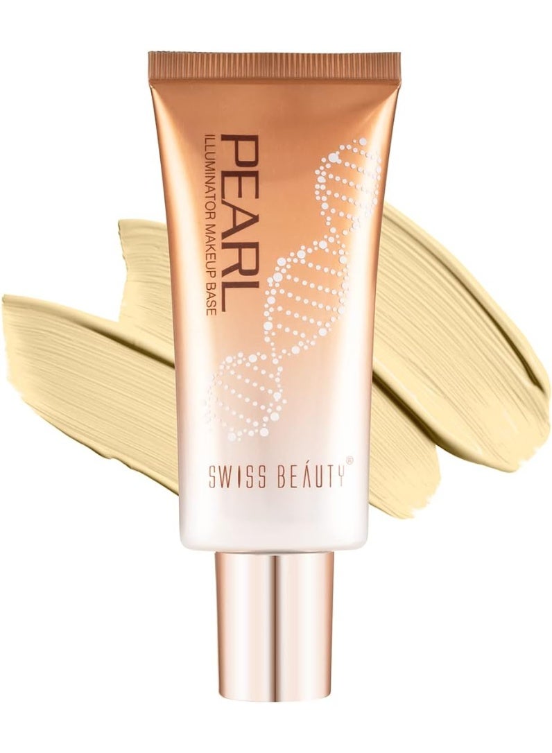 Swiss Beauty Pearl Illuminator Foundation, Face Makeup, Rose Gold, 35g - Skin Brightening, Brightening and Glowing, Facial Enhancement, Face Foundation, Foundation Makeup - Image 1