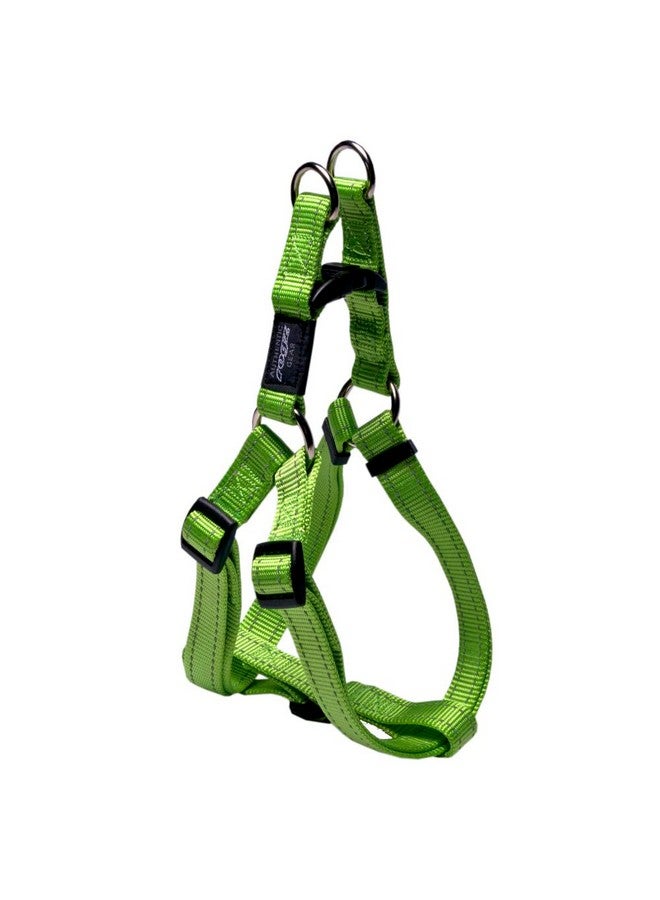 Rogz Reflective Adjustable Dog Step in Harness for Large Dogs; matching collar and leash available, Green - Image 1