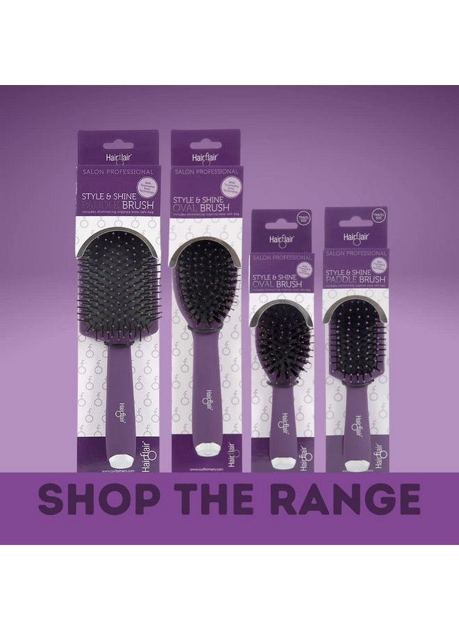 Hair Flair Hairflair Style & Shine Styling Brush • Large Oval • No Breakage Great For All Hair Types  - Image 5