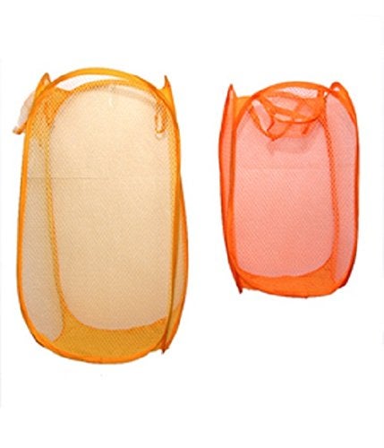 Kuber Industries Mesh Laundry Basket 2 Pcs Set (Big+Small) - Colour and Print Might Vary According to availibility - Image 2