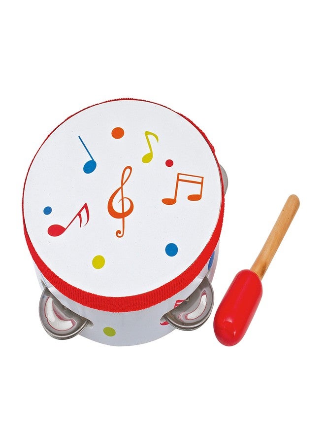 Simba Toys: Eichhorn, 5 Piece Wooden Music Set, Includes a Drum, Triangle, and Maraca-Eggs, Music Helps Improves Brain Health in Children, for Ages 3 and up - Image 1
