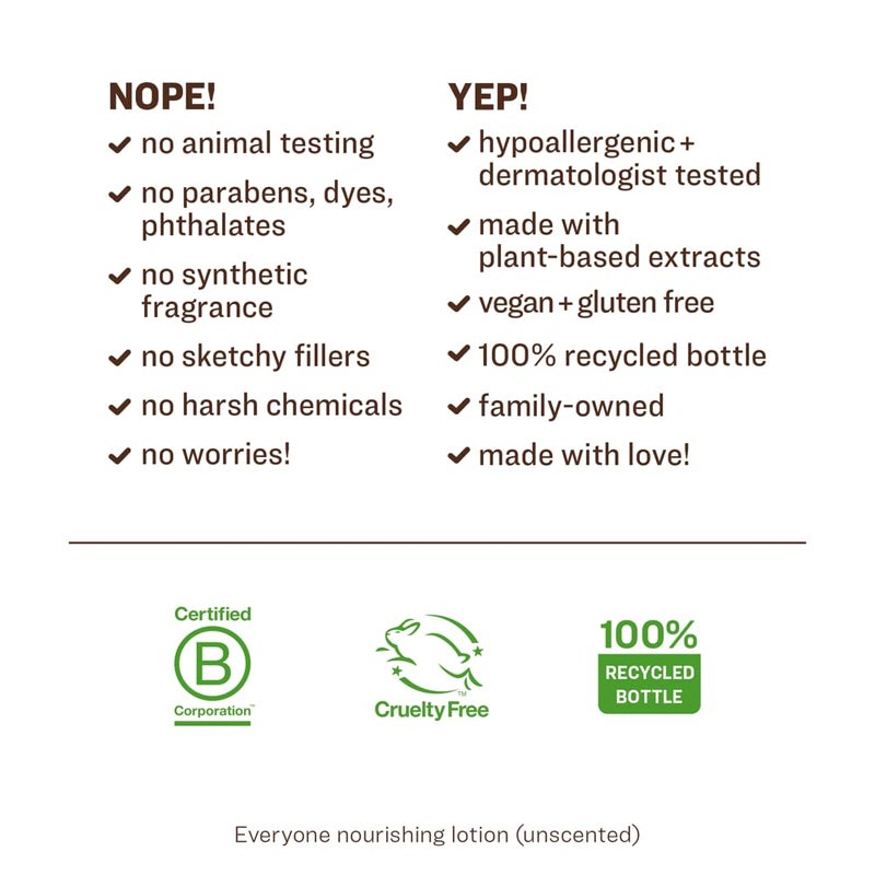 Everyone Nourishing Unscented Lotion, 8 FZ - Image 2