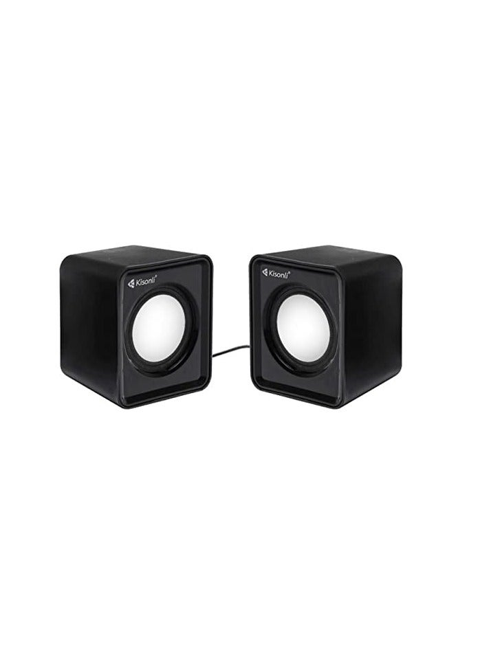 Kisonli V310 USB Mini Computer Speaker – 3W × 2 - Image 1