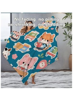 General Baby and children's cartoon flannel thin blanket (warm and comfortable, suitable for sleep, games) 70cm*100cm - 156  - Image 1