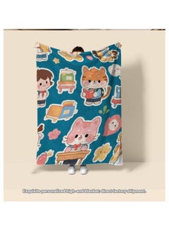 General Baby and children's cartoon flannel thin blanket (warm and comfortable, suitable for sleep, games) 70cm*100cm - 156  - Image 2