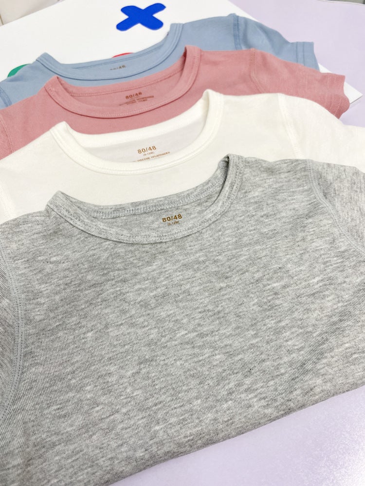 Children'S Summer Thin Modal Short-Sleeved T-Shirt Boys And Girls Summer Solid Color Half-Sleeved T-Shirt Baby'S Summer Trendy Top - Image 4