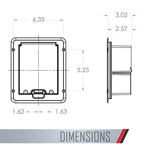 TayMac DOC320W Outdoor Comforts White In-Use Weatherproof Outlet Cover, Electrical Outlet Cover with Extension Cord Clamps for Duplex, Decorator, Outdoor Outlet Cover for Deck Box, White, 1 Gang - Image 3