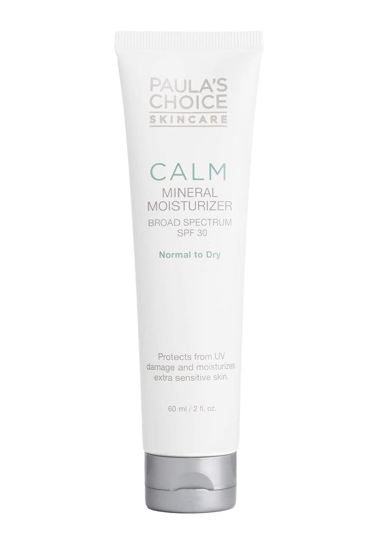 PAULA'S CHOICE CALM SPF 30 Mineral Moisturizer Broad Spectrum Sun Protection, 2oz Tube  - Image 1