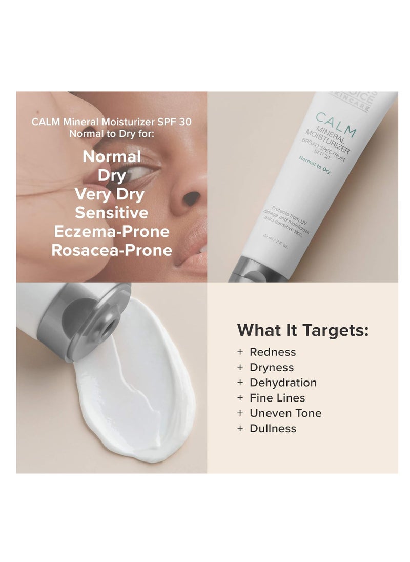 PAULA'S CHOICE CALM SPF 30 Mineral Moisturizer Broad Spectrum Sun Protection, 2oz Tube  - Image 2