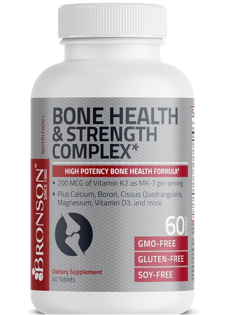 Bronson - Bone Health and Strength Complex  High Potency Formula 60 Tbas - Image 1
