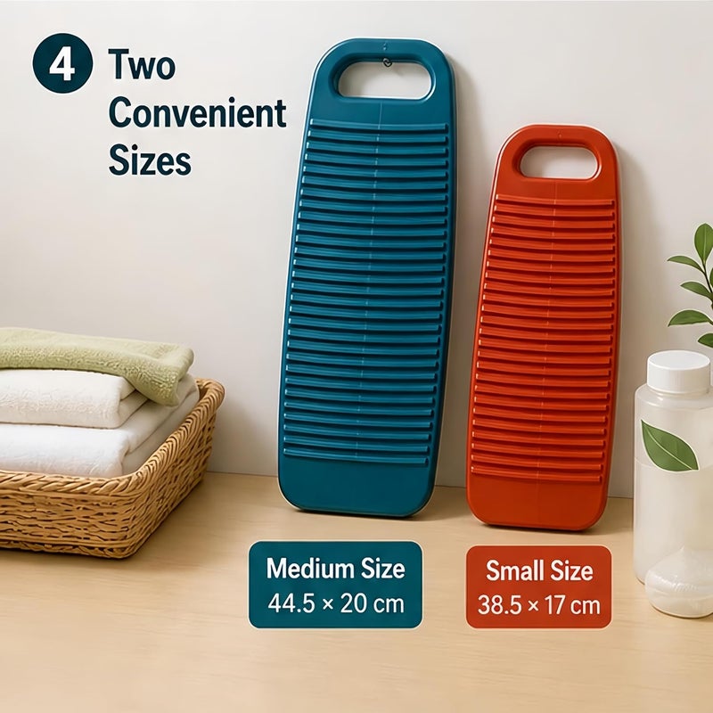 Cansybil Wash Board,Non-Slip Laundry Washing Board, Household Washboard, Hand Wash Board, Manual Wash Clothes Laundry Pad Scrubbing Board for Household (Blue, Small) - Image 5
