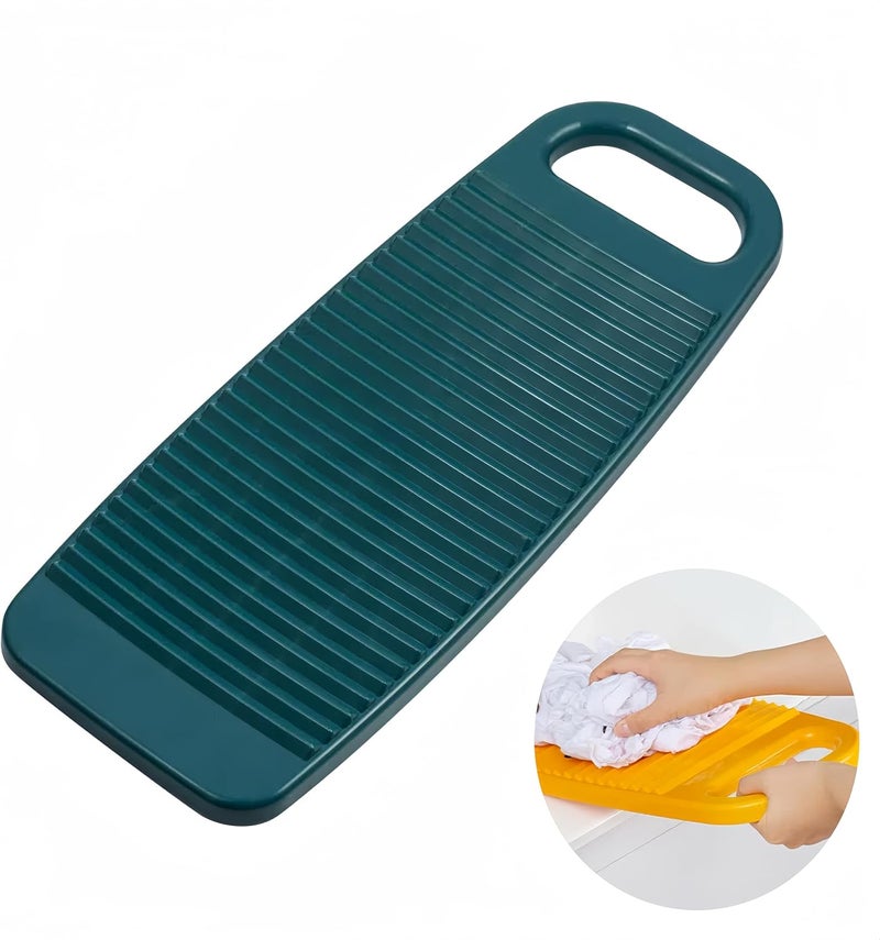 Cansybil Wash Board,Non-Slip Laundry Washing Board, Household Washboard, Hand Wash Board, Manual Wash Clothes Laundry Pad Scrubbing Board for Household (Blue, Small) - Image 1
