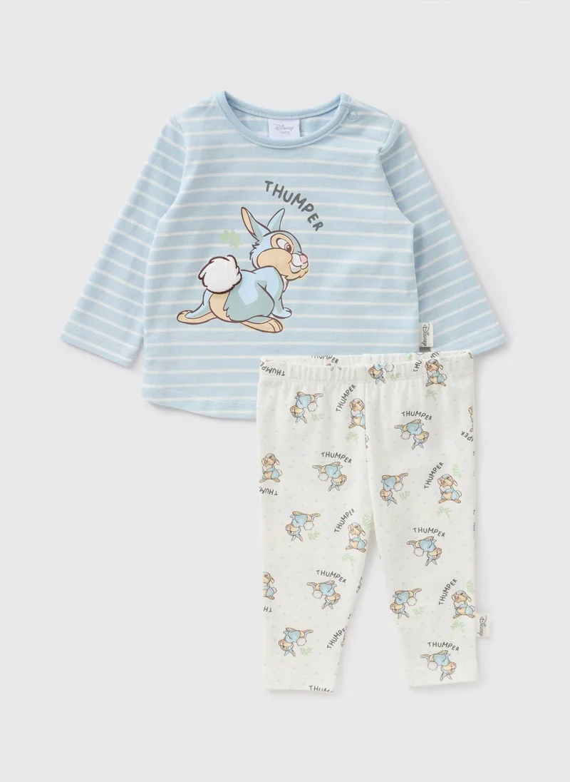 Matalan Disney 2 Piece Baby Blue Thumper Top & Legging