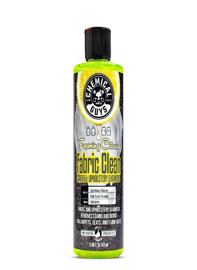 Chemical Guys Chemical Guys CWS20316 Foaming Citrus Fabric Clean Carpet & Upholstery Cleaner (Car Carpets, Seats & Floor Mats), 16 fl oz, Citrus Scent  - Image 1