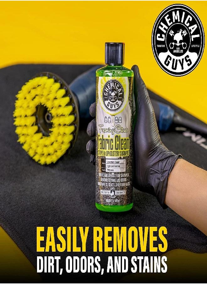 Chemical Guys Chemical Guys CWS20316 Foaming Citrus Fabric Clean Carpet & Upholstery Cleaner (Car Carpets, Seats & Floor Mats), 16 fl oz, Citrus Scent  - Image 3