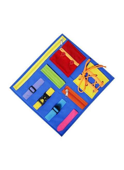 Toodles Early Learnings Zipping & Unzipping Toy for Kid's Skill Development | Learning Bag with Buckles | Zippers & Snaps - Kids Toy Gift for 2 to 5 Year Old Kids | Multicolor (Pack of 1)
