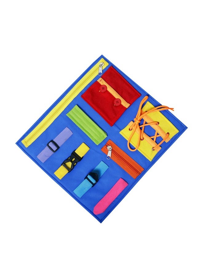 Toodles - Toodles Early Learnings Zipping & Unzipping Toy for Kid's Skill Development | Learning Bag with Buckles | Zippers & Snaps - Kids Toy Gift for 2 to 5 Year Old Kids | Multicolor (Pack of 1) - Image 1