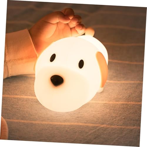 Zilloquil Cute Silicone Sleeping Puppy Lamp for Kids, Baby, Toddler, Boys, Girls Animal Nursery Night Light, Bedroom, Bedside, Squishy Room Lamp, 7 Color Changing, USB Rechargeable (Sleeping Dog Lamp) - Image 5