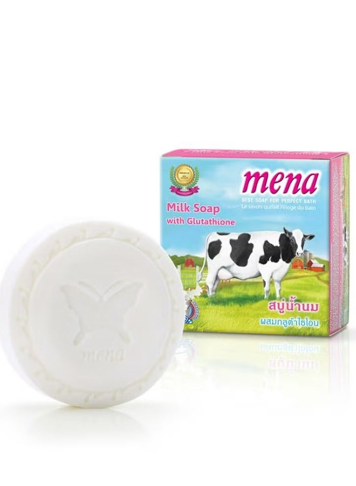 Mena Milk Soap with Glutathione 130 g - Image 1