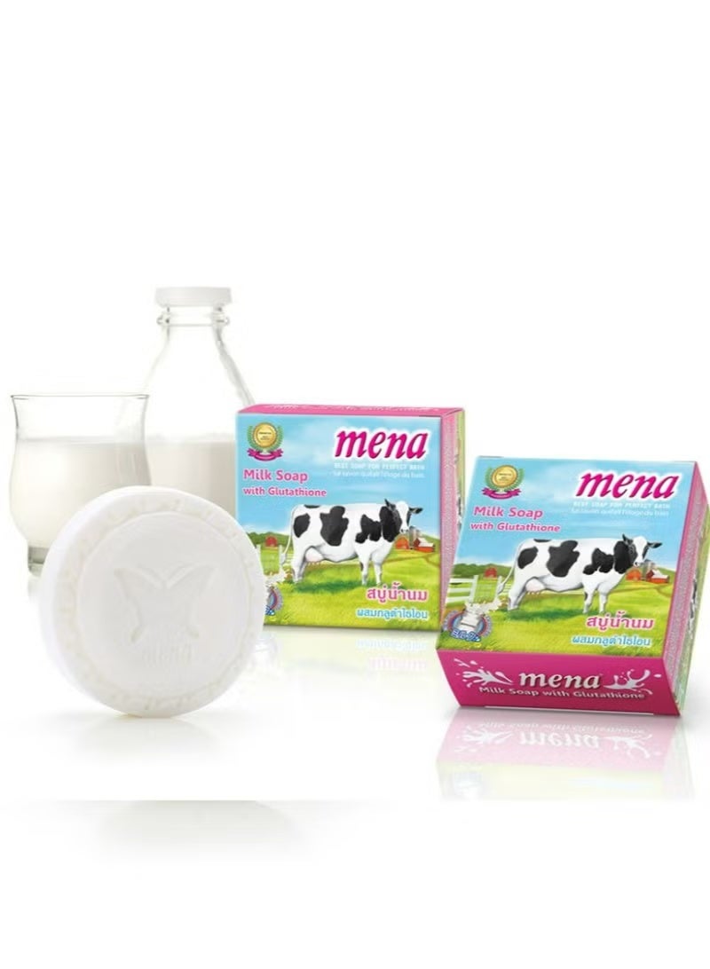 Mena Milk Soap with Glutathione 130 g - Image 2