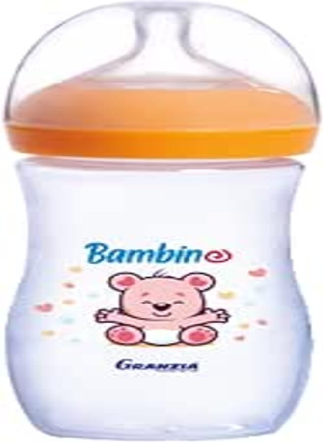 Granzia Bambino Natural Baby Feeding Bottle Orange Color 280 ML
