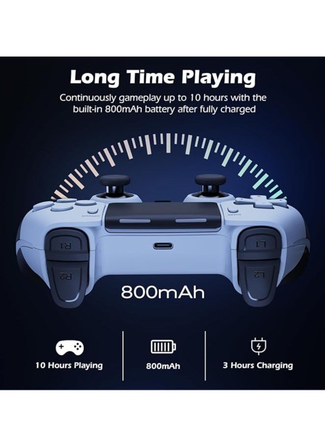 General Controller for PS4, Wireless Controller for PS-4/PS-4 Pro/PS-4 Slim, Bluetooth Remote Gamepad Joystick with 2 Programmable Buttons, Dual Vibration, Turbo, 6 Axis, Audio Socket, Touchpad  - Image 5