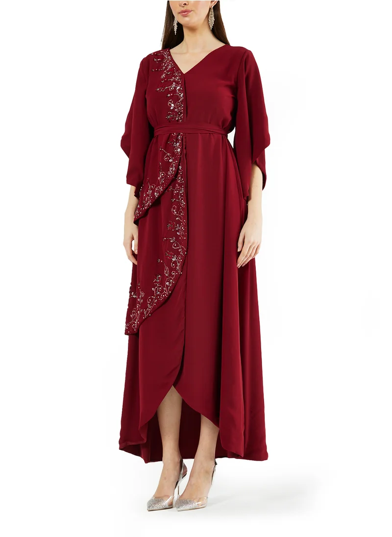 Amri Embroidered Asymmetrical Dress