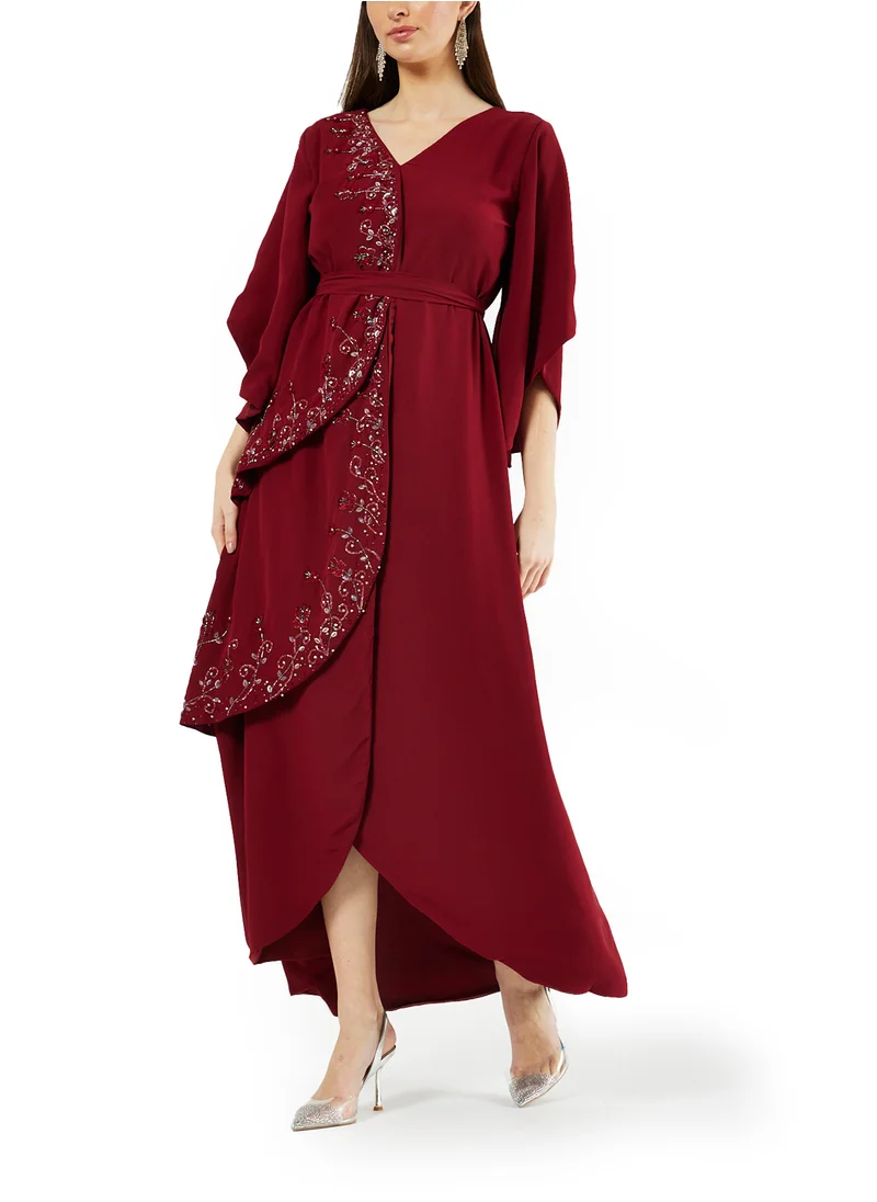 امري Embroidered Asymmetrical Dress