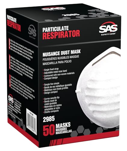 SAS Safety 2985 Non-toxic Dust Mask Box of 50 - Image 2