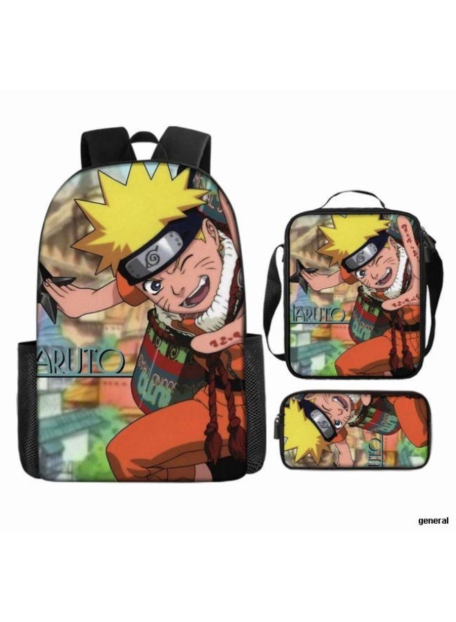 عام حقيبة ظهر مطبوعة بالرسوم المتحركة + مجموعة حقائب اليد + القلم، مجموعة حقائب عملية من ثلاث قطع (يمكن استخدام الطلاب والأطفال ونزهات الأصدقاء ورياضات تسلق الجبال وما إلى ذلك) - 29 - Image 1