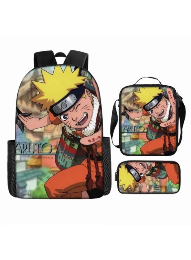 عام حقيبة ظهر مطبوعة بالرسوم المتحركة + مجموعة حقائب اليد + القلم، مجموعة حقائب عملية من ثلاث قطع (يمكن استخدام الطلاب والأطفال ونزهات الأصدقاء ورياضات تسلق الجبال وما إلى ذلك) - 29 - Image 4