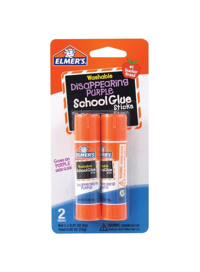 ELMER'S غراء المدرسة السائل القابل للغسل من إلمر وغراء إلمر الأرجواني القابل للاختفاء (كبير) - Image 3